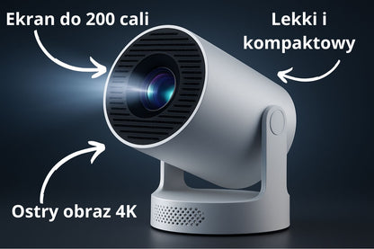 Projektor LumoVision™ 4K z WIFI i Android